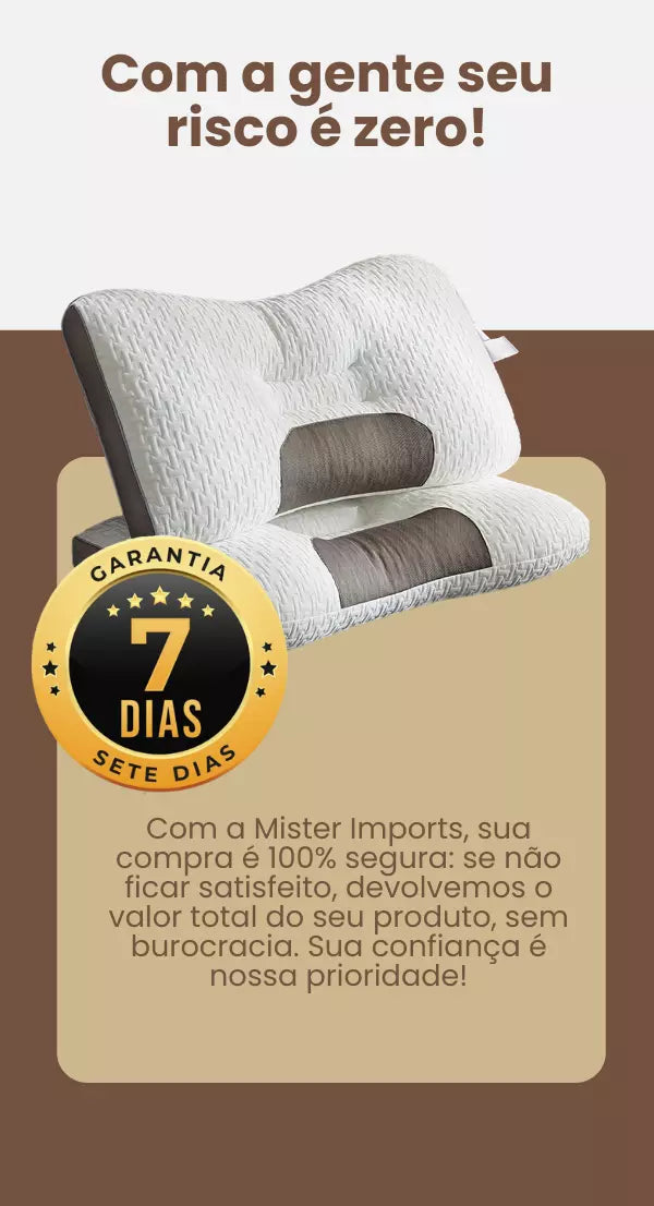 Travesseiro Ortopédico Alívio Cervical - Orto Sono