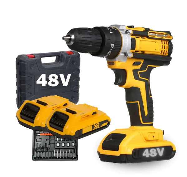 (compre 1 leve 2) 🔩 PARAFUSADEIRA FURADEIRA DE IMPACTO (48v)  [KIT] MALETA COMPLETA + 2 BATERIASia)