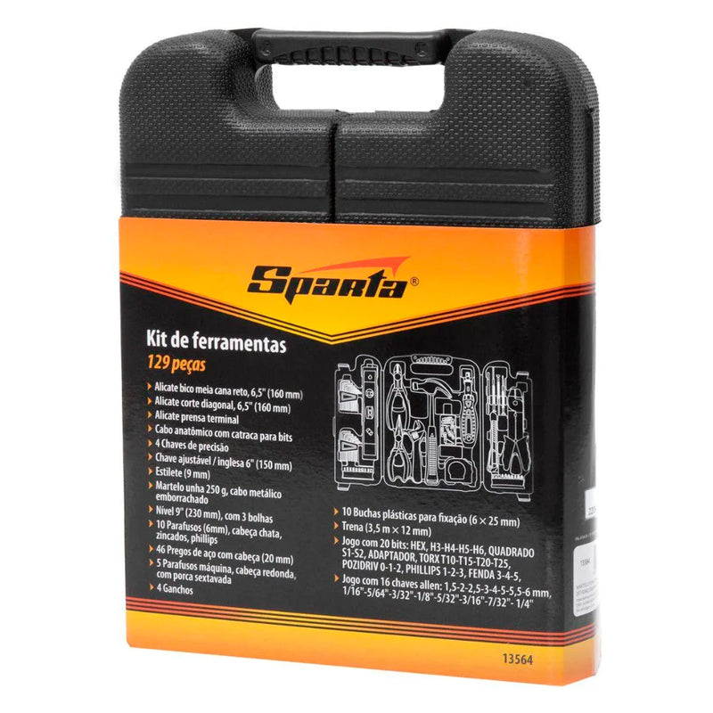 Kit de Ferramentas 129 Peças com Maleta – Completo e Versátil